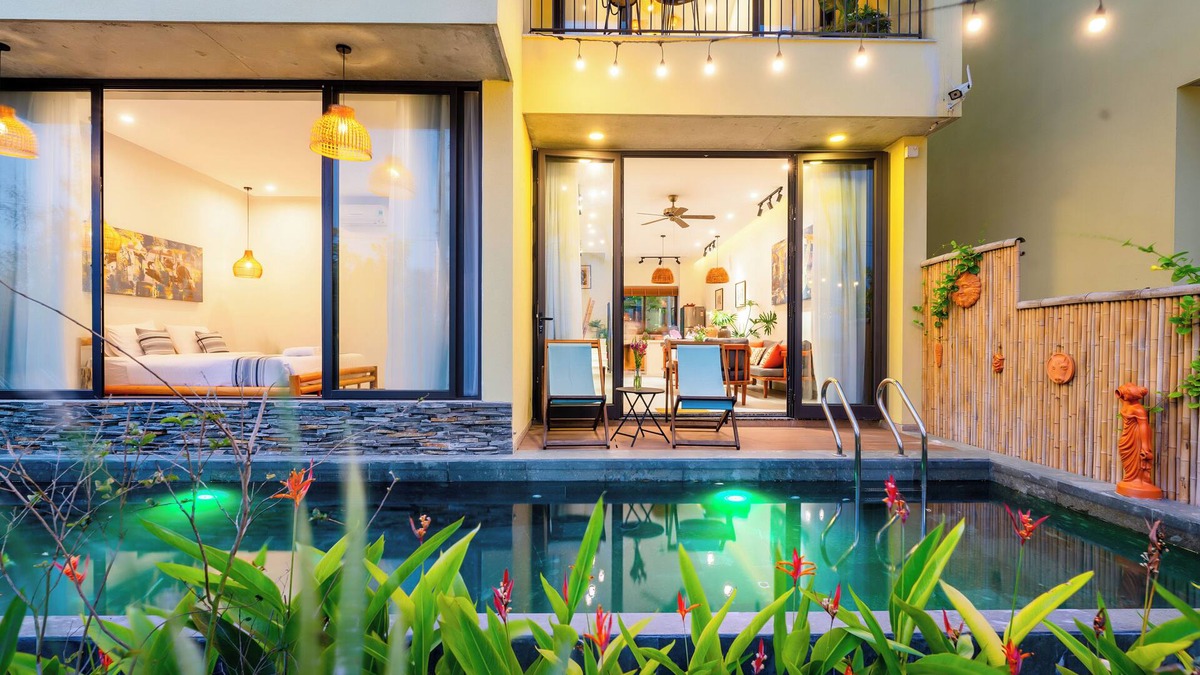 Cam Ha Villa | 3BRs w/River View & Private Pool - Free Bike