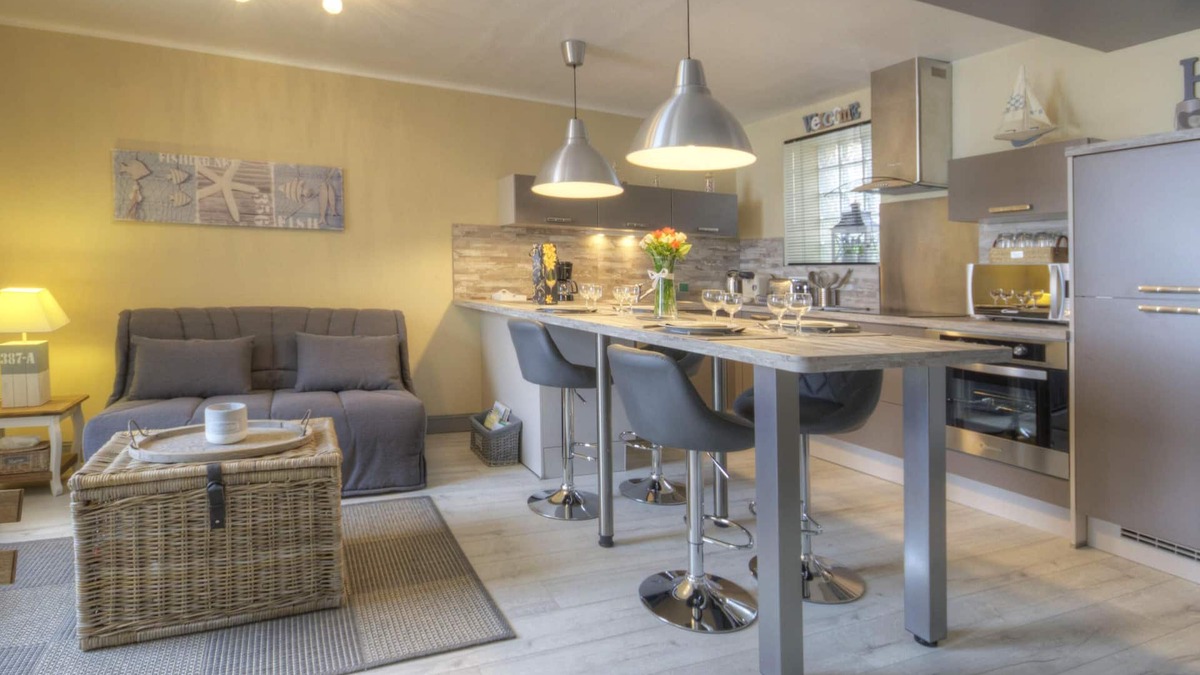 Port-en-Bessin-Huppain Apartment | 4 * apartment sea view landing beaches Omaha beach Normandy France