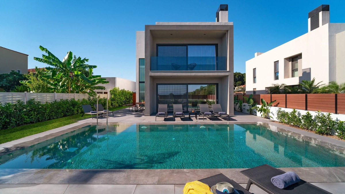 Ixia Villa | 4 Bedroom Sea View Villa with Heated Private Pool