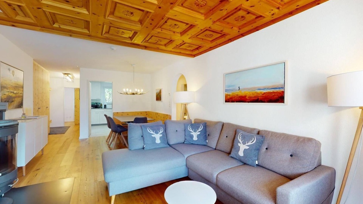Celerina-Schlarigna Apartment | 4-room apartment on the raised ground floor, 80m².