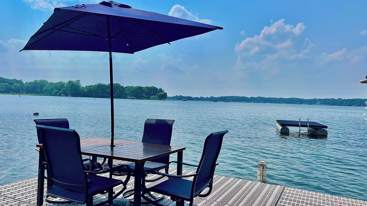 Powers Lake House | 5 Bedroom Lakefront Home with Private Dock with 2 Kayaks-Sleeps 11