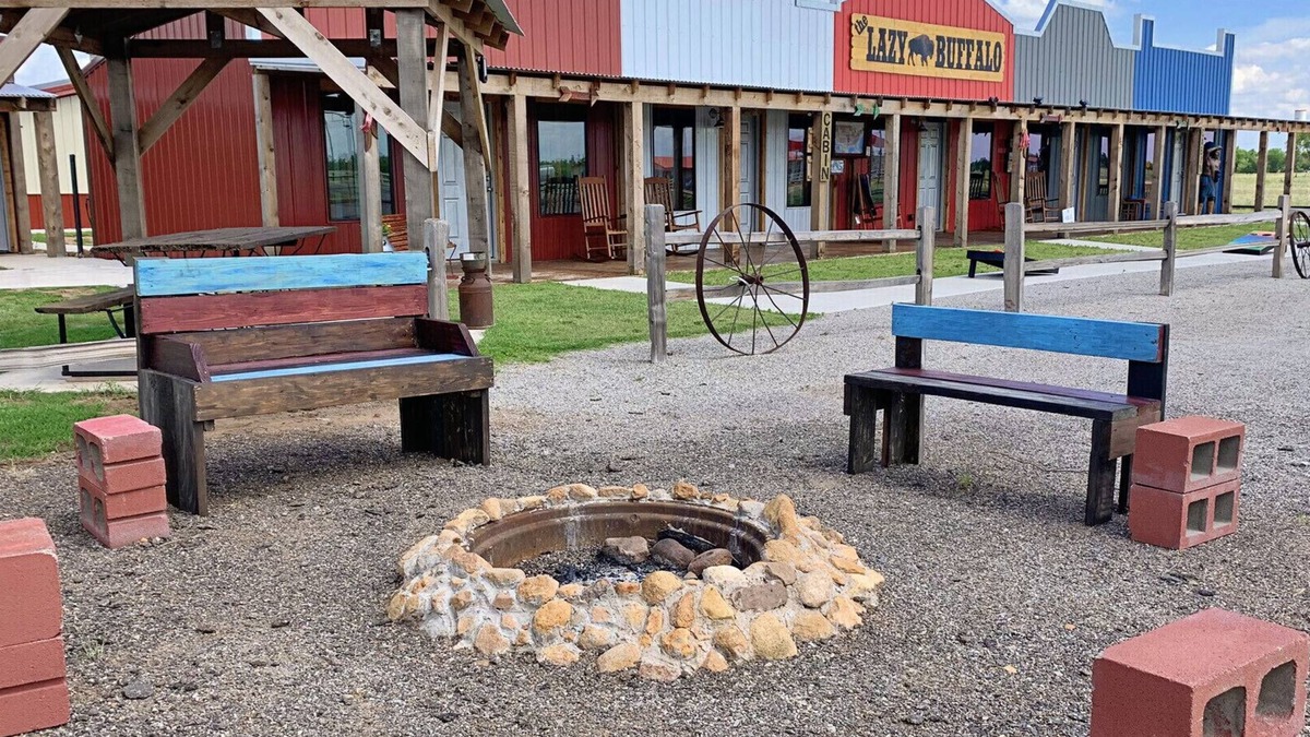 Cache Cabin | 5 Cabins at The Lazy Buffalo, Wichita Mountains Cache Lawton Fort Sill sleeps 16