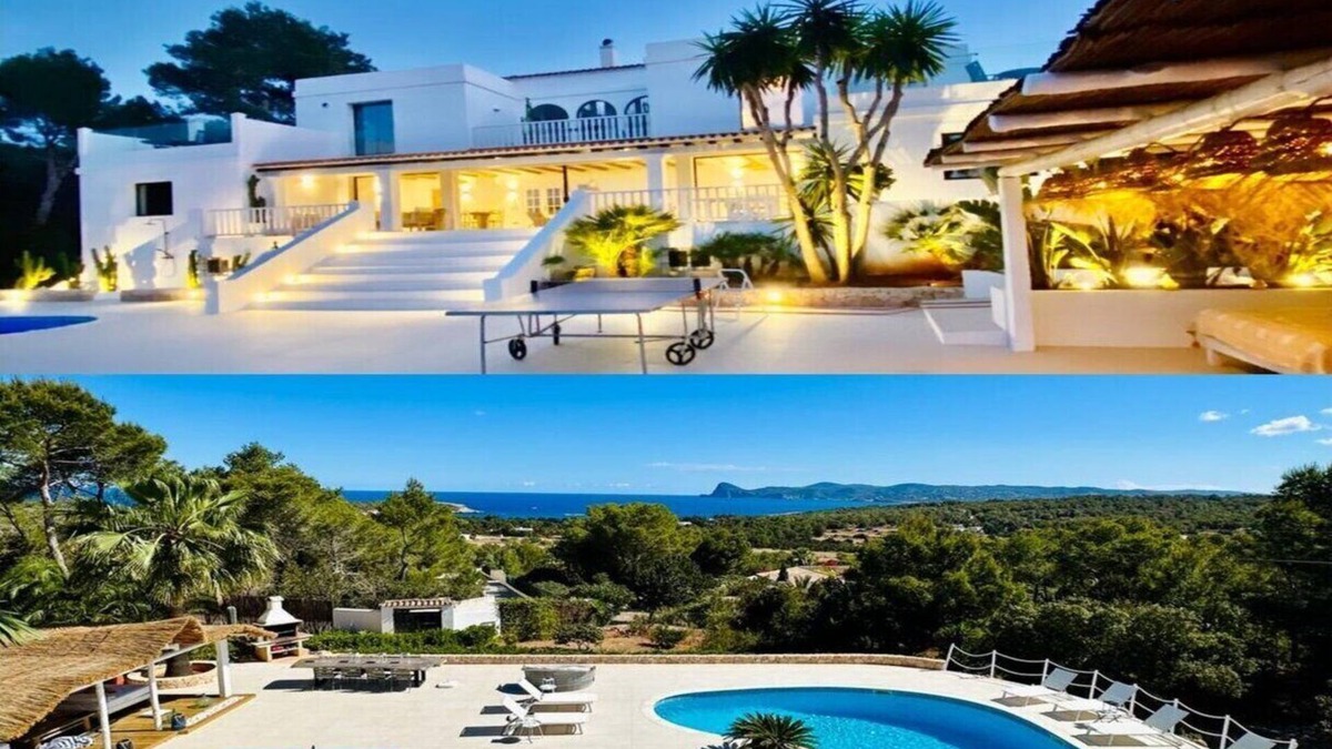 Cala Comte Villa | 5* villa. Superb sea view. Heated swimming pool. Beach 15 mins walk.