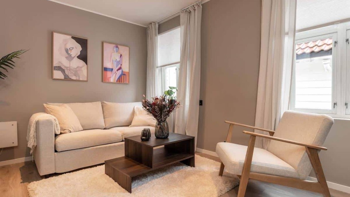 Bergen City Centre Apartment | 50 meter til Bryggen - Ny i 2023 solrik bakgard