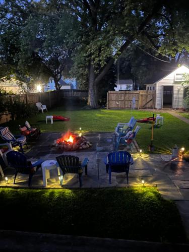 Lake Geneva House | 515Escape - Near downtown, private backyard, firepit, bbq, fun!