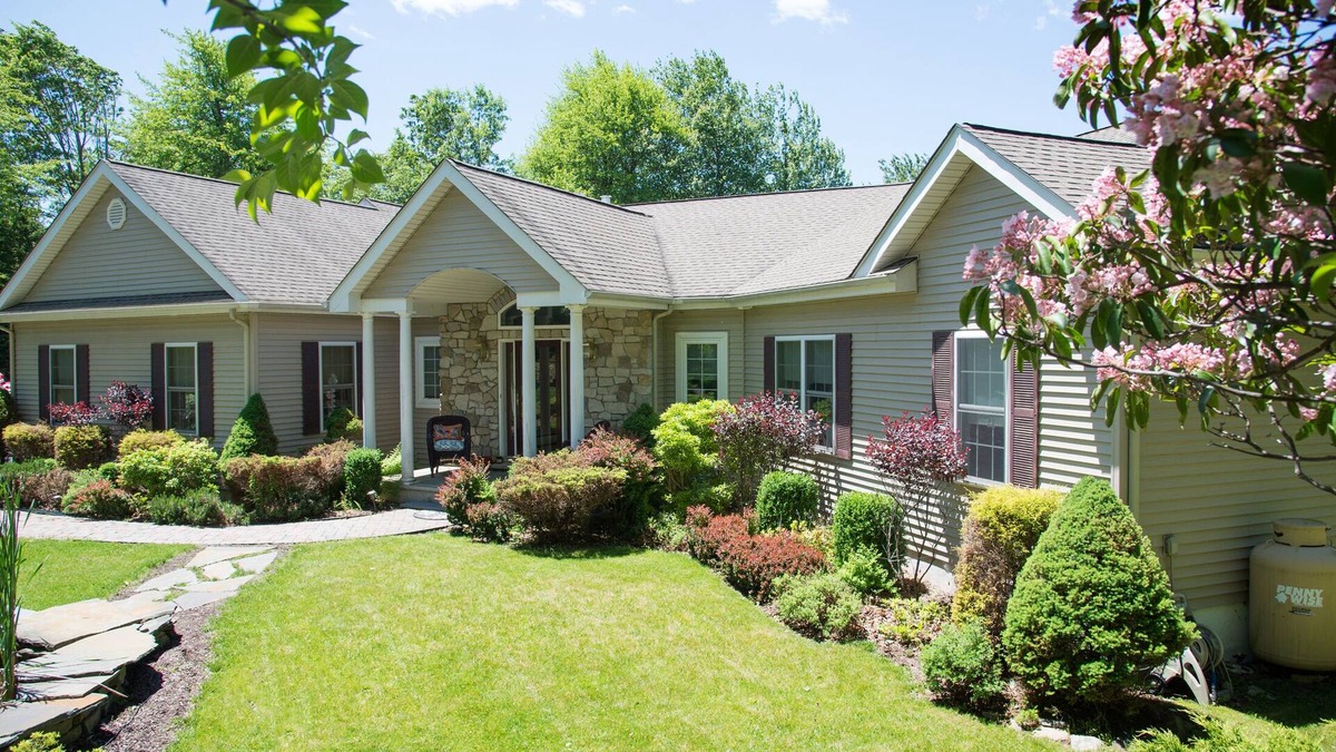 Long Pond House | 5200 sf Luxury Pocono Private Retreat with HOT TUB, SAUNA and Game Room.