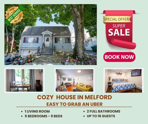 Medford Apartment | 597 - 5BR Medford - Cozy Stay near Stone Zoo