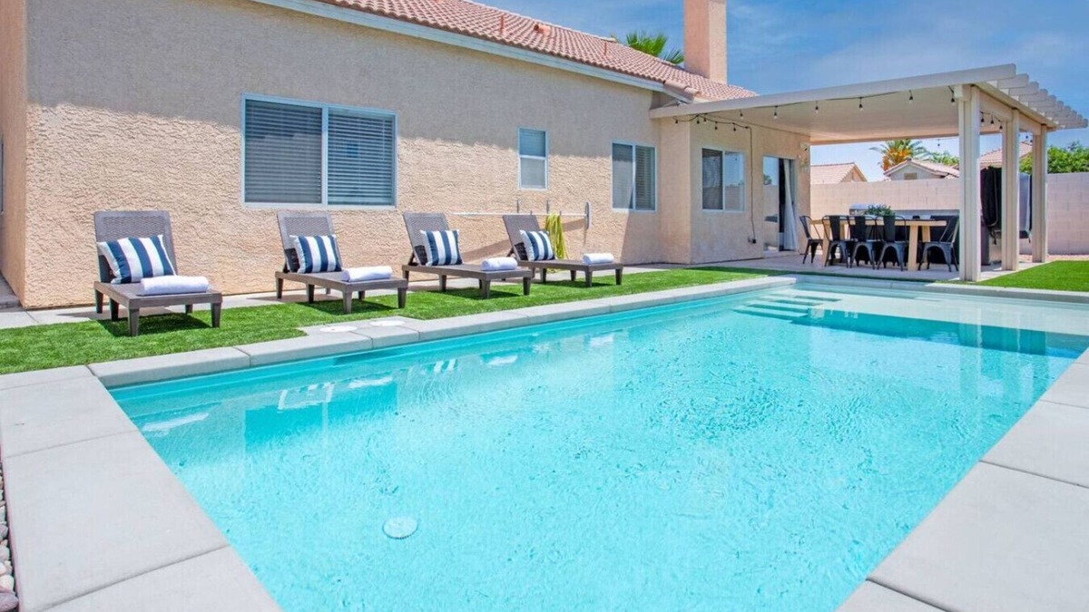 North Las Vegas House | 5BR w/Games, Pool, SmartTV in each room, and More!