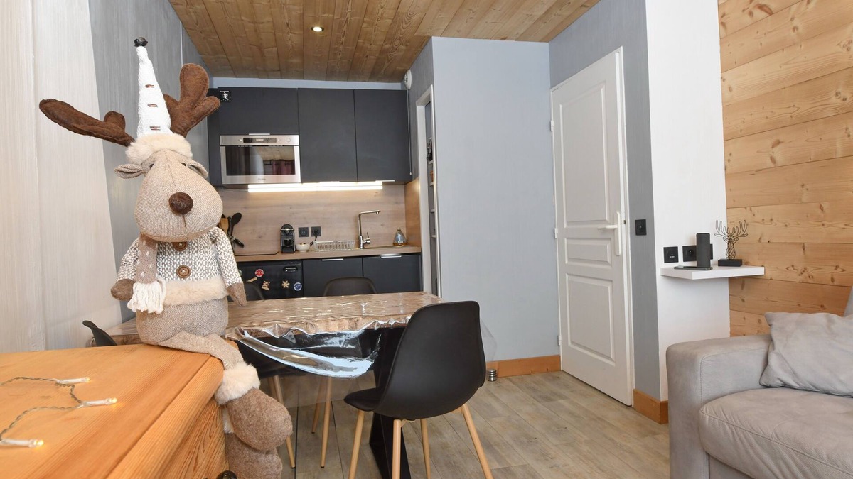 Valmeinier Apartment | 5pers. Running boards Modern Mountain View