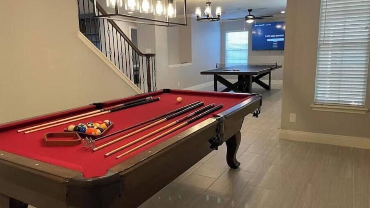Stone Oak House | 6 bed 120” theater ping pong pool table Stone Oak