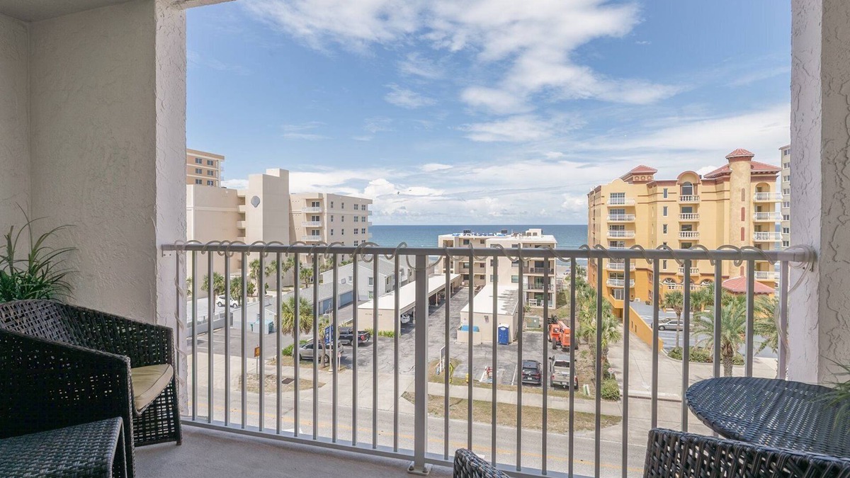 Ocean View Halifax Estates Condo | 608 Ocean Terrace - Daytona Beach Oceanfront Vacations, Inc