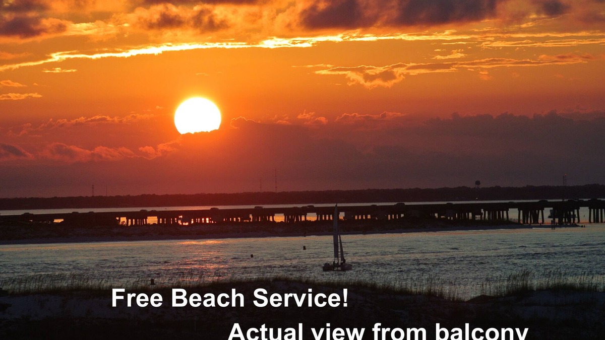 Holiday Isle Condo | 7 night discount! Free Beach Service! Free WIFI on the Beach!