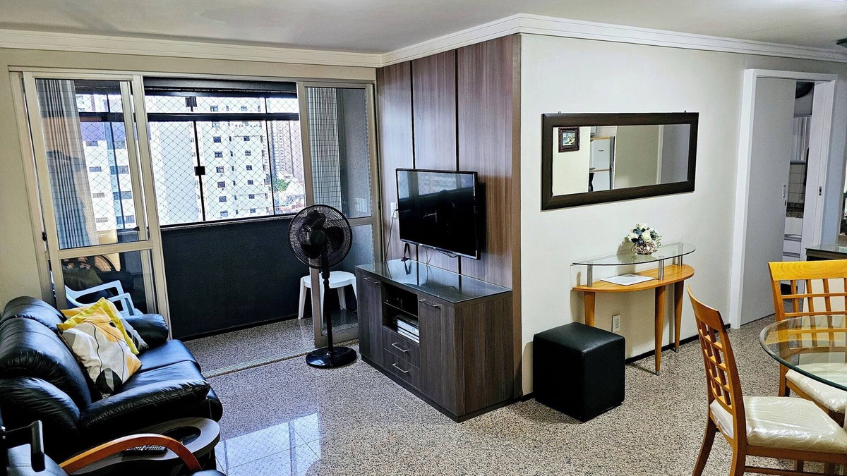 Aldeota Apartment | 70m2, 2 Quartos, 2 Varandas, Cozinha, Serviço e 2 Garagens Privativas e Lazer