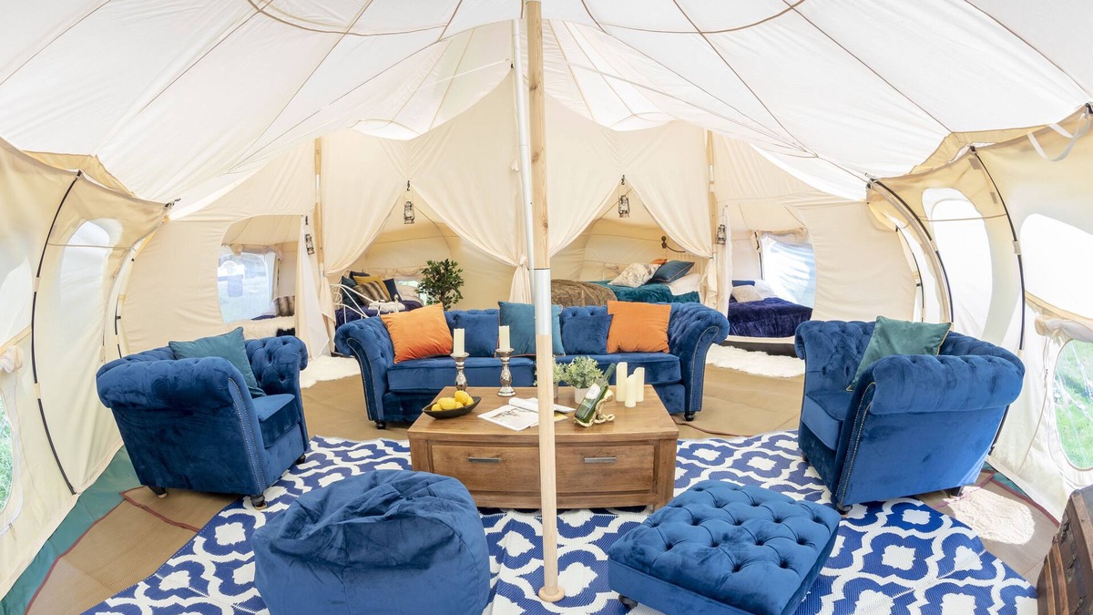 Bromsash Cabin | 8-Bed Lotus Belle Mahal Tent in The Wye Valley