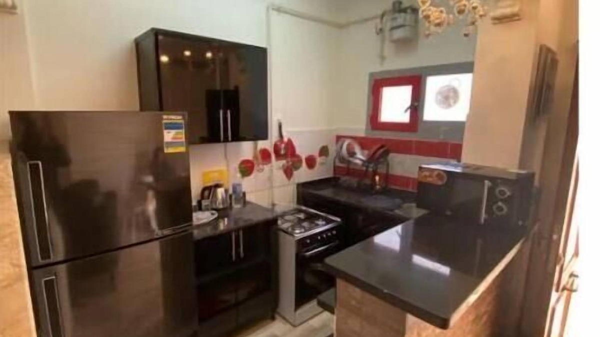 Sheikh Zayed City Apartment | 820 · 2BR Townhouse, Bath, TV, Backyard
