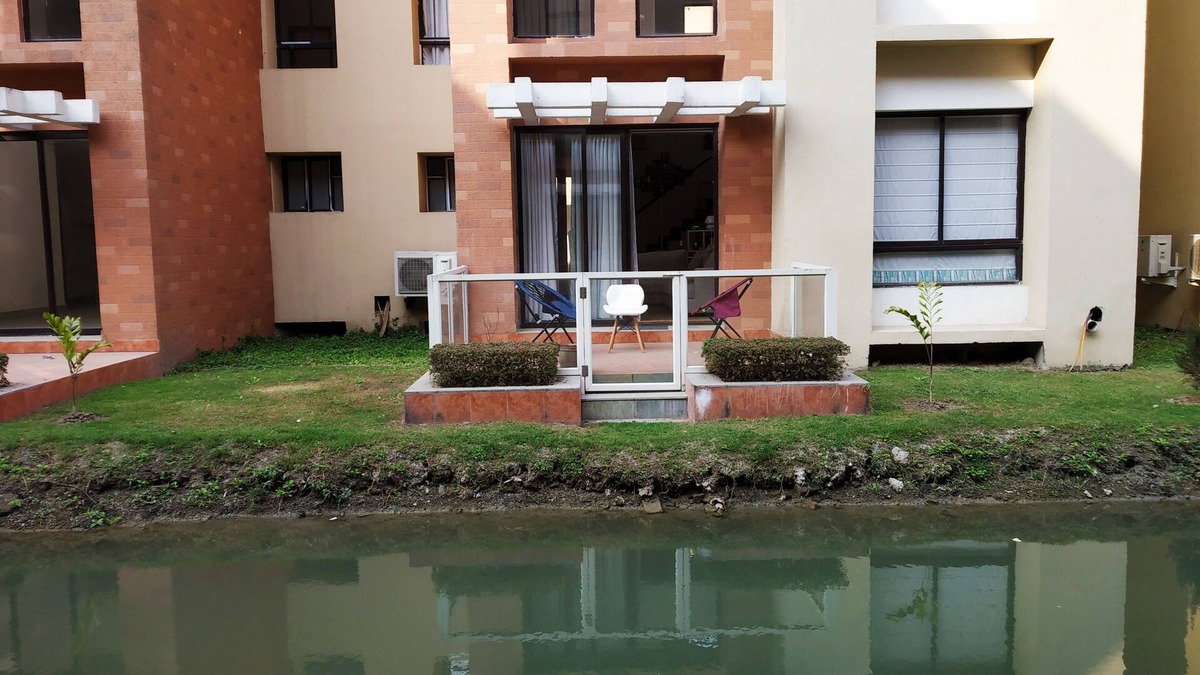 Vedic Village Apartment | A 3 bed room apartment on two levels with a big living & dining area.