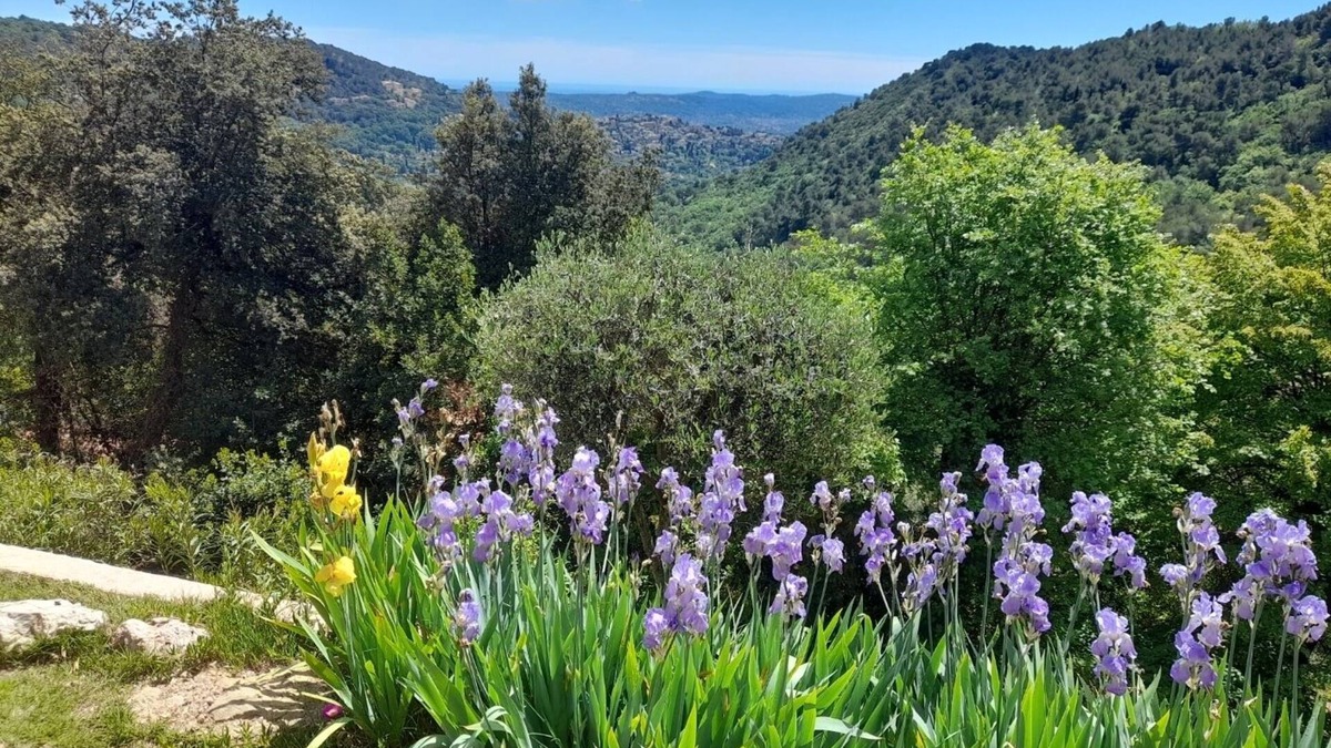 Saint-Vallier-de-Thiey Apartment | A 36 sq. m self contained apartment with a magnificent view to the Mediterranean