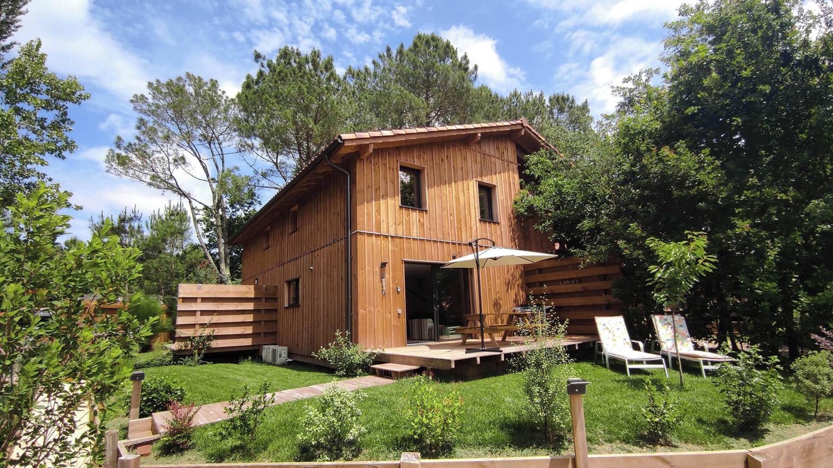 Messanges House | A 5 mn des Plages Chalet Neuf Bien Équipé Bâti Avec le Bois des Forêts Landaises