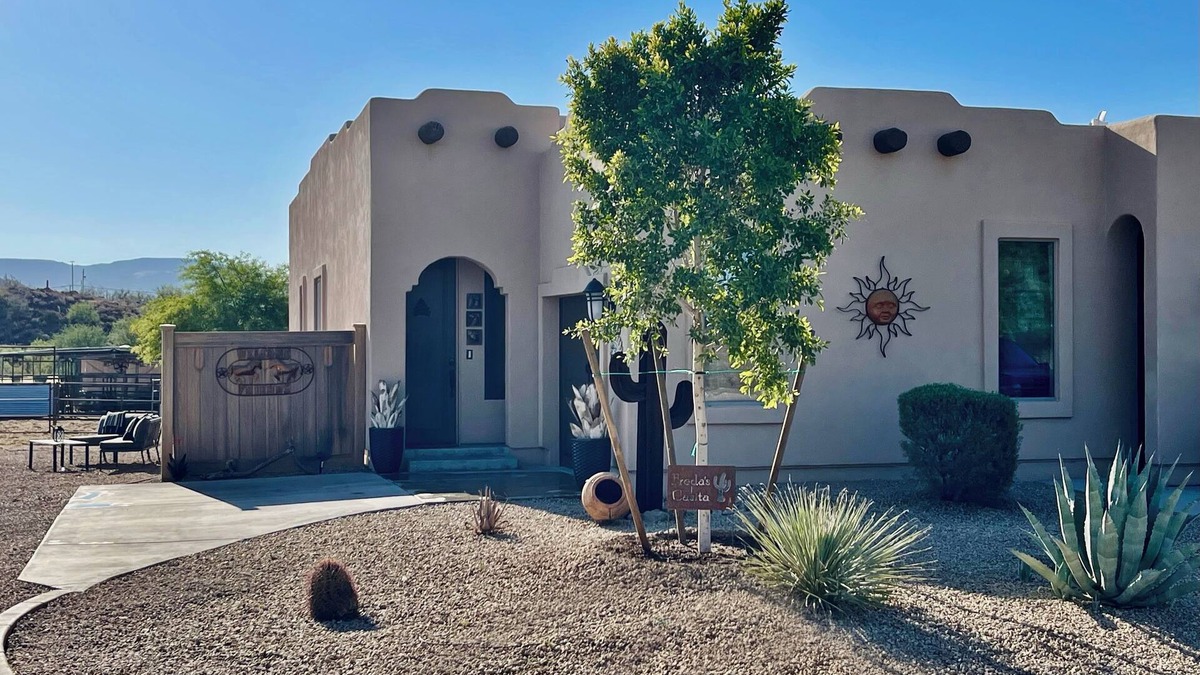 New River House | A Boutique Desert Stay with a Pool and a Donkey twist.