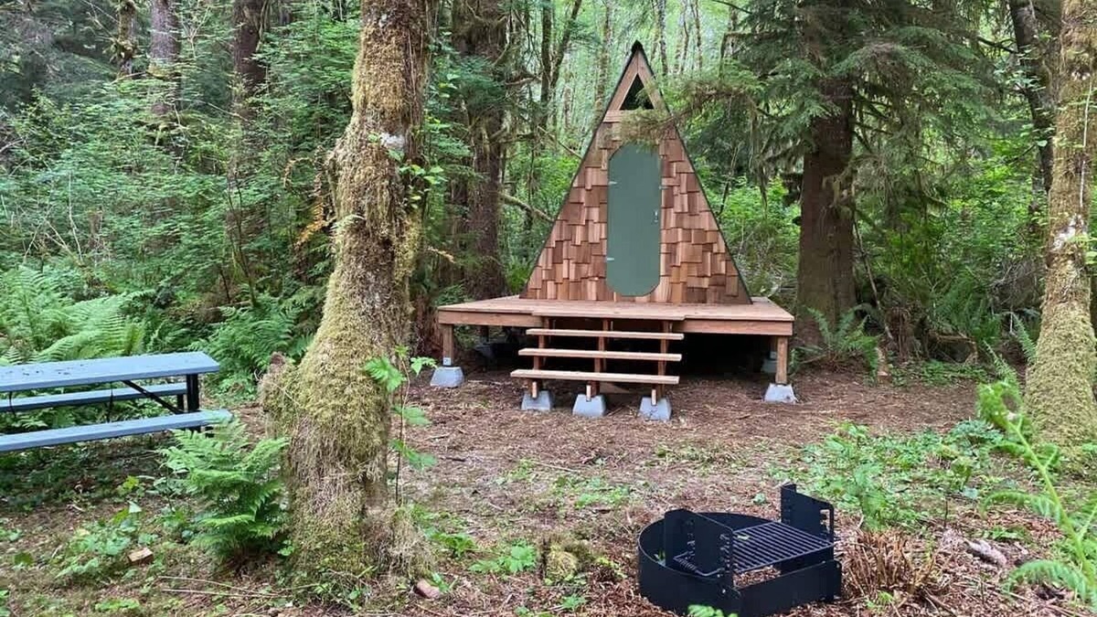 Forks Apartment | A-Frame #16 Shelter near Olympic National Park