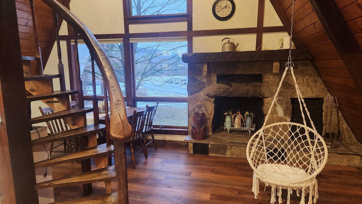 McGrann Ski Chalet | A- Frame Adventures - Cozy Chalet that borders Crooked Creek Lake Park.