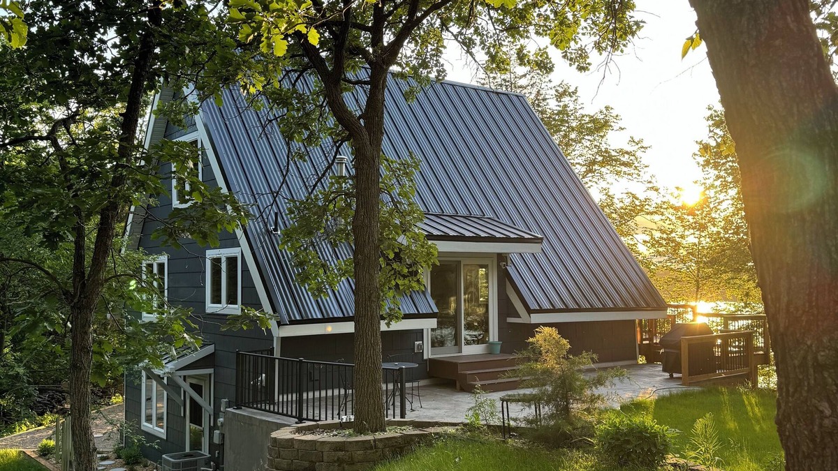 Cold Spring Cabin | A Hygge Hüs, a charming A-Frame nestled on the shores of Lake Bolfing