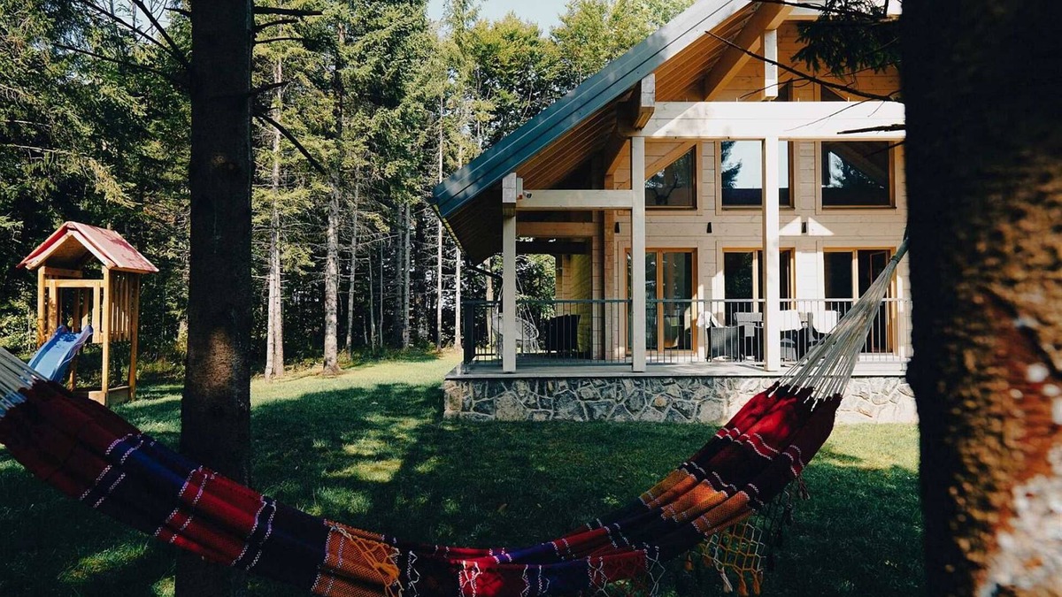 Ravna Gora Villa | A luxury mountain cabin in Stari Laz featuring a finnish sauna