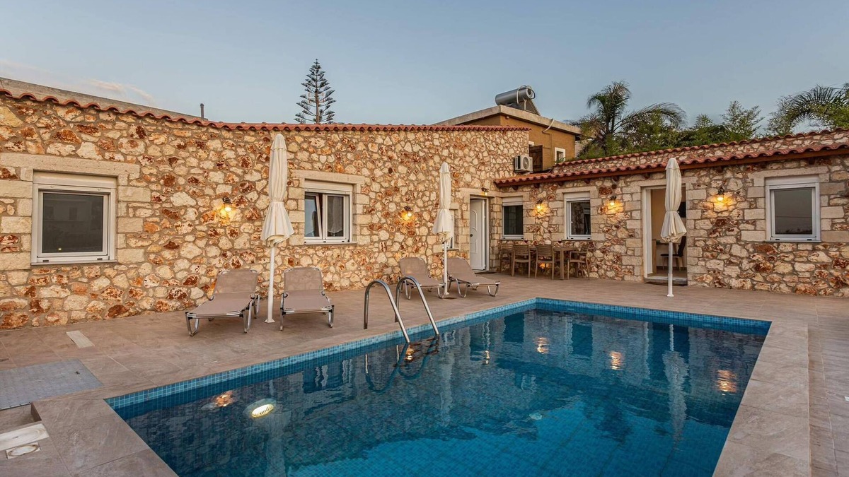 Kolymvari Villa | A modern stone villa offering unique traditional experience
