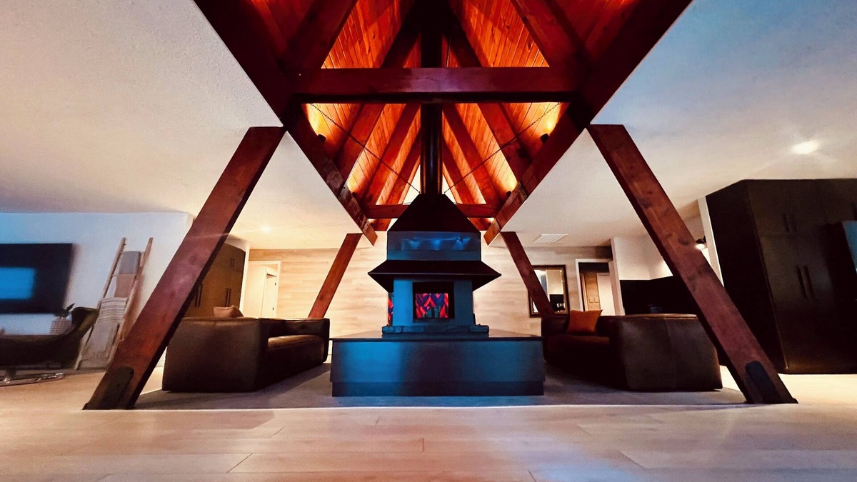 Croft House | A newly renovated mountain lodge with a vintage 70's vibe.