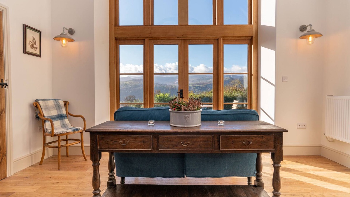 Tal-y-Cafn House | A recently converted barn that sits high above the beautiful Conwy Valley.