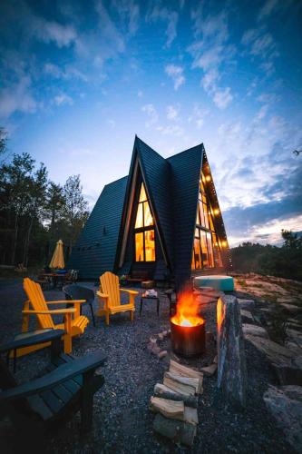 Alban Ski Chalet | AAT - Timber A-Frame Cabin on French River