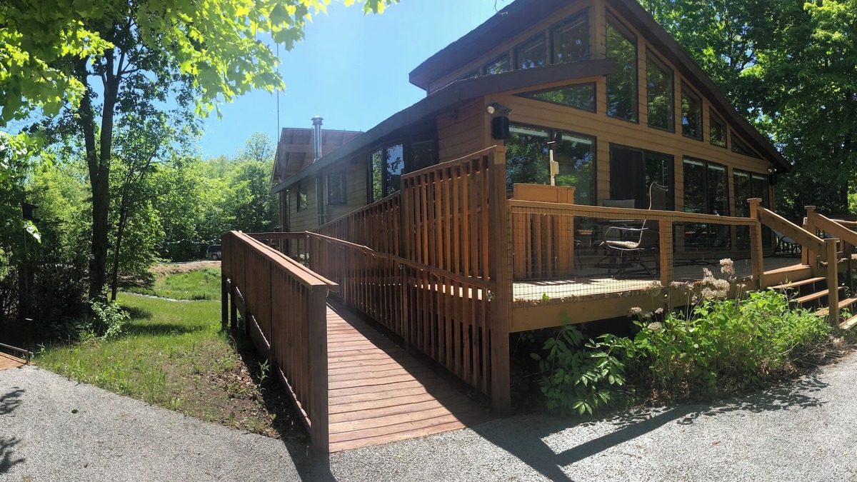 Richville Ski Chalet | Accessible Home on Secluded Private Lake