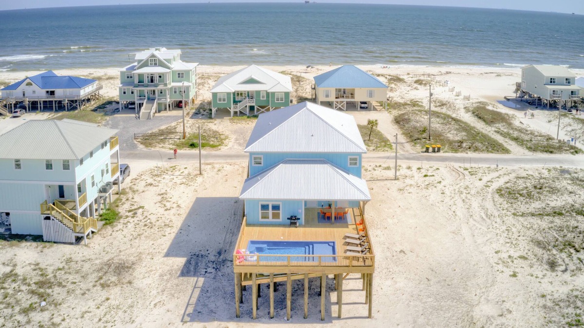 Saint Elmo House | Across from Beach, Ocean Views, Heated Private Pool, Steps To Sand, Dog Friendly
