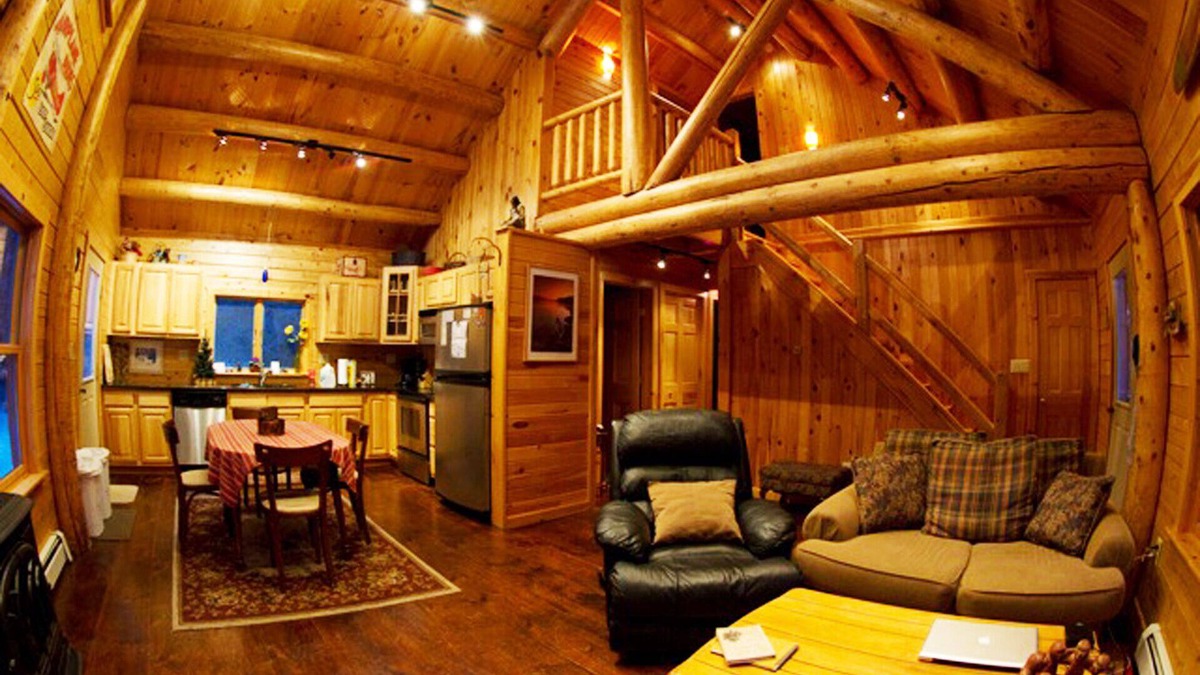 Saranac House | Adirondack Log Home For Rent Near Lake Placid NY In Adirondack State Park