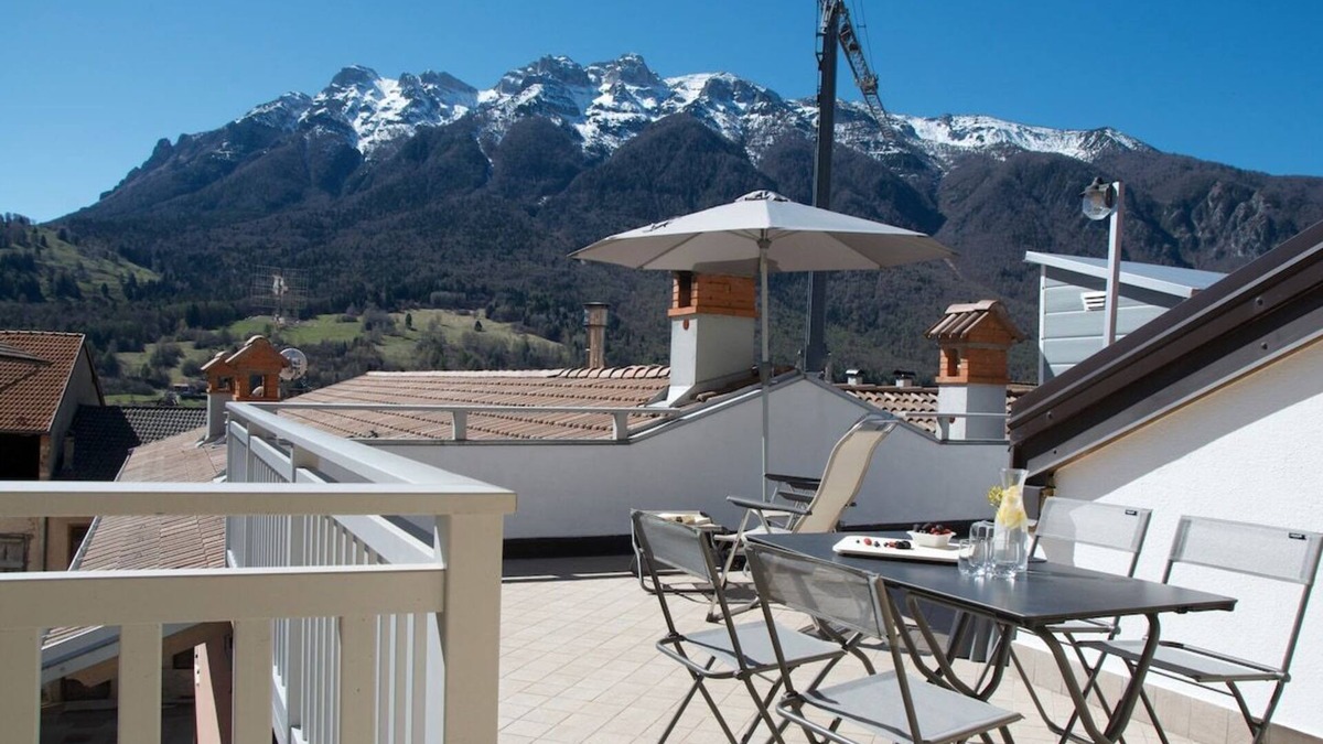 Vigolo Vattaro Apartment | "Ai Broli 2 by TSS'" - Large equipped terrace, spacious living area, perfect for families