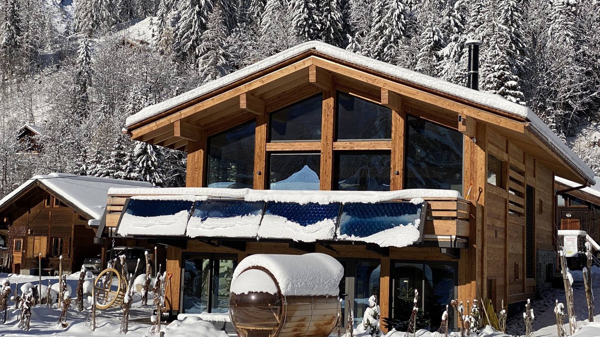 Montroc Ski Chalet | AIKOA: Regenerative Mountain Hideaway, Chamonix Lux Ecolodge, spa, pool, sauna