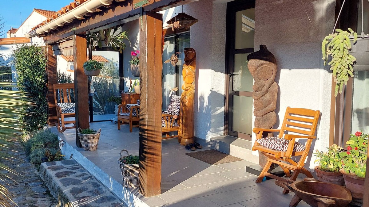 Elne House | Air-conditioned 4-person house with garden and pool 10 minutes from the beach