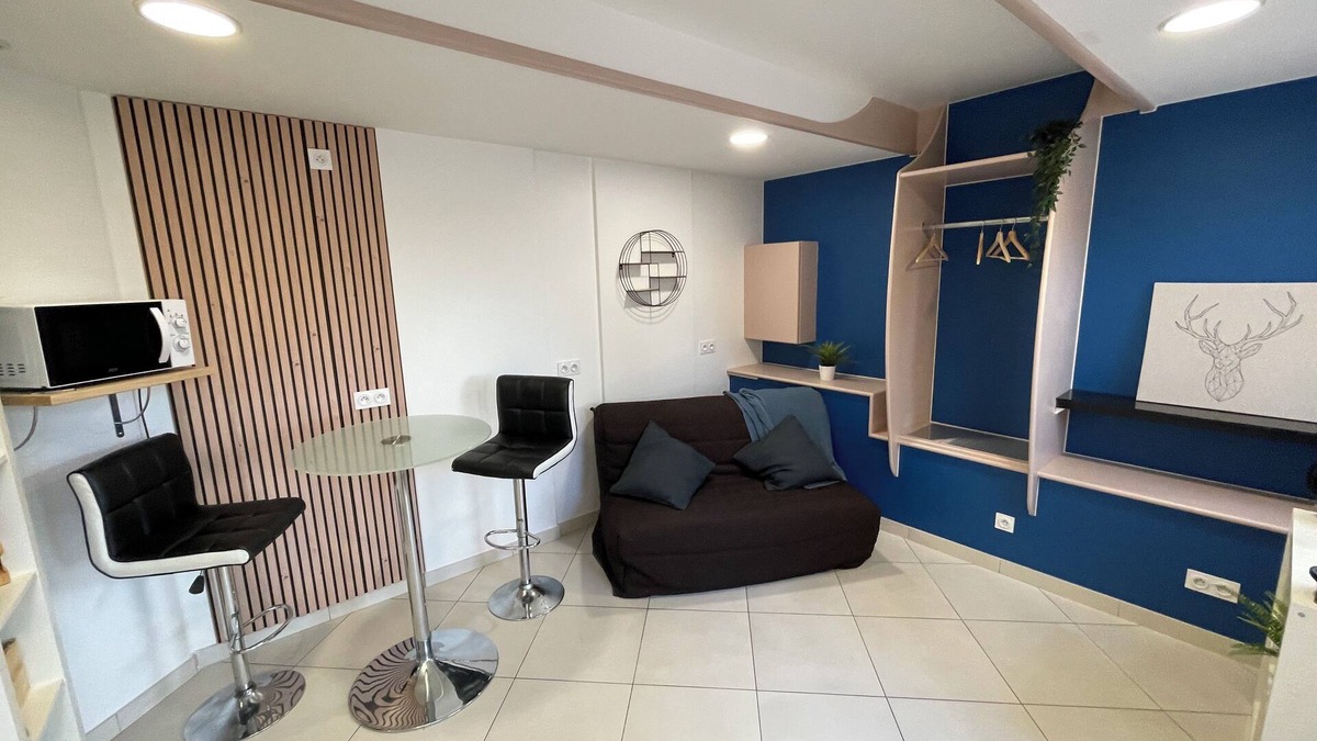 Loire-sur-Rhone Apartment | Air-conditioned, self-contained studio with private terrace