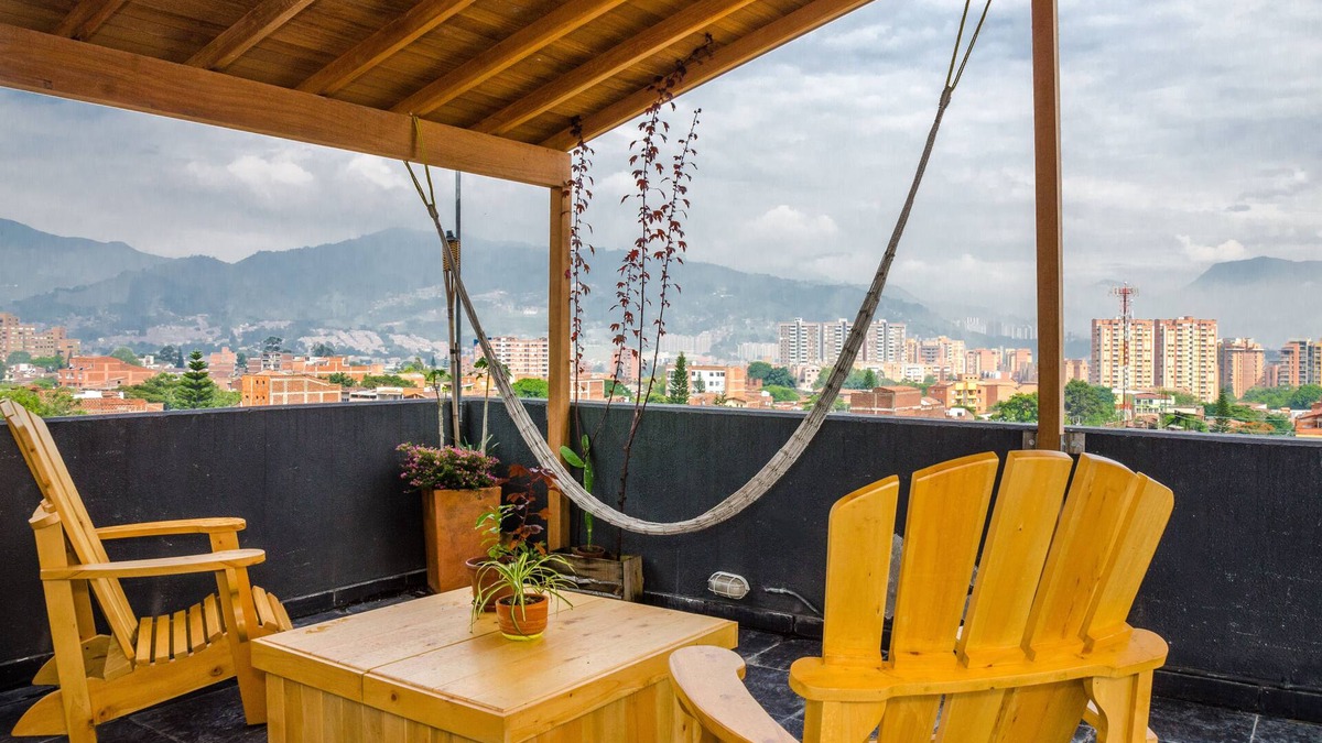 Envigado Apartment | Airy Penthouse with Private Rooftop Terrace bordering El Poblado