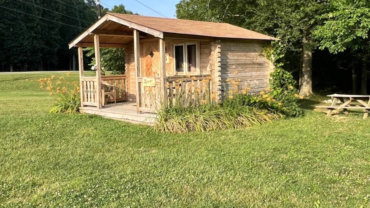 Helmsburg Cabin | "Akeman" Camping Cabin #5 | Pet Friendly