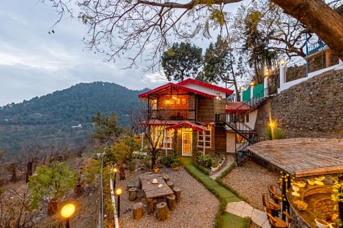Sukha Villa | Alaya Stays Farsauli 1 - Pet friendly 3 BHK Hillside Getaway with Gazebo & Balcony