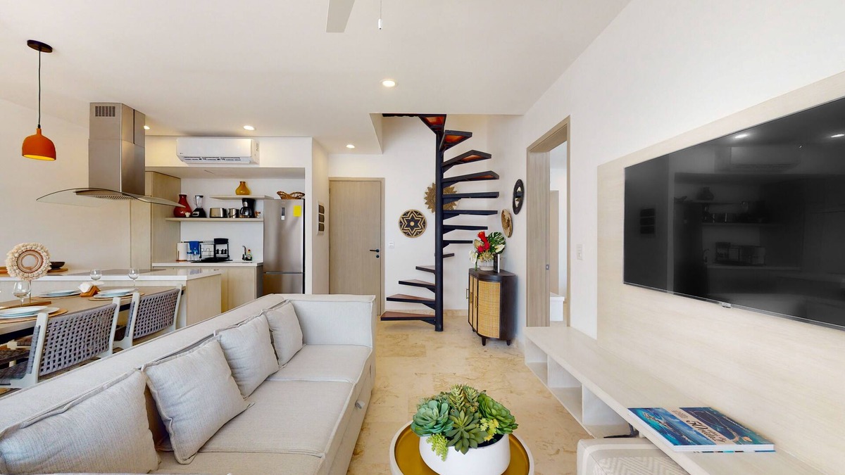 Zama Apartment | Aldea Zama condo with rooftop pool, private balcony, & great location