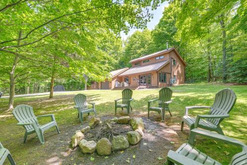 Alden House | Alden Home with Fire Pit Steps to Torch Lake!