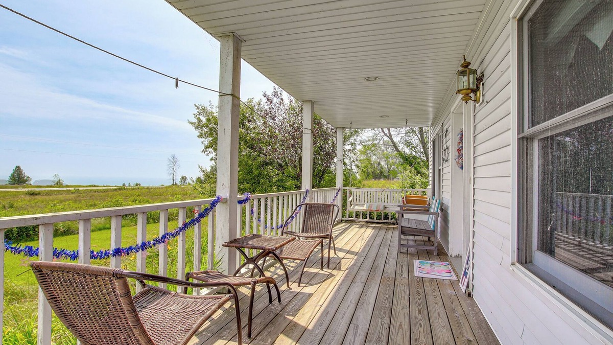 Algoma House | Algoma Vacation Rental w/Fire Pit + Lake Views!
