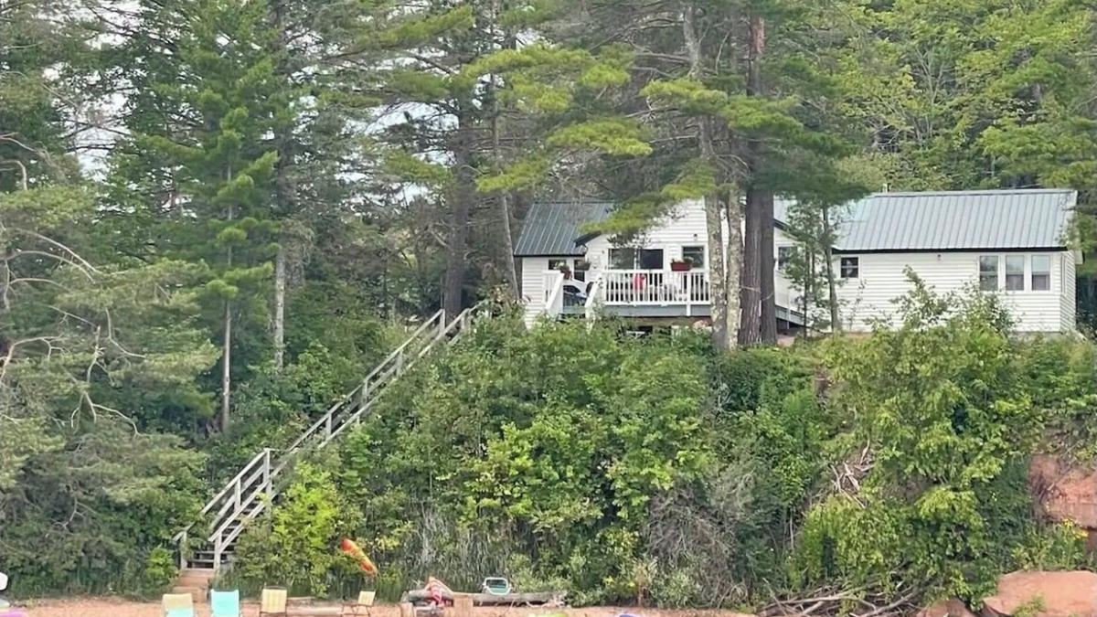 Washburn Cottage | All season cottage with sauna overlooking the private beach on Lake Superior