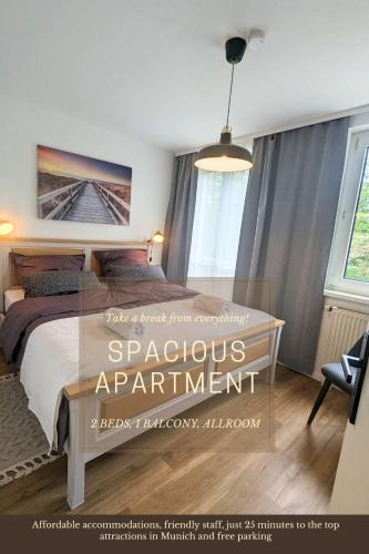 Munchen District Apartment | ALLROOM Modernes Apartment in Unterschleißheim Nur 20 Minuten nach München