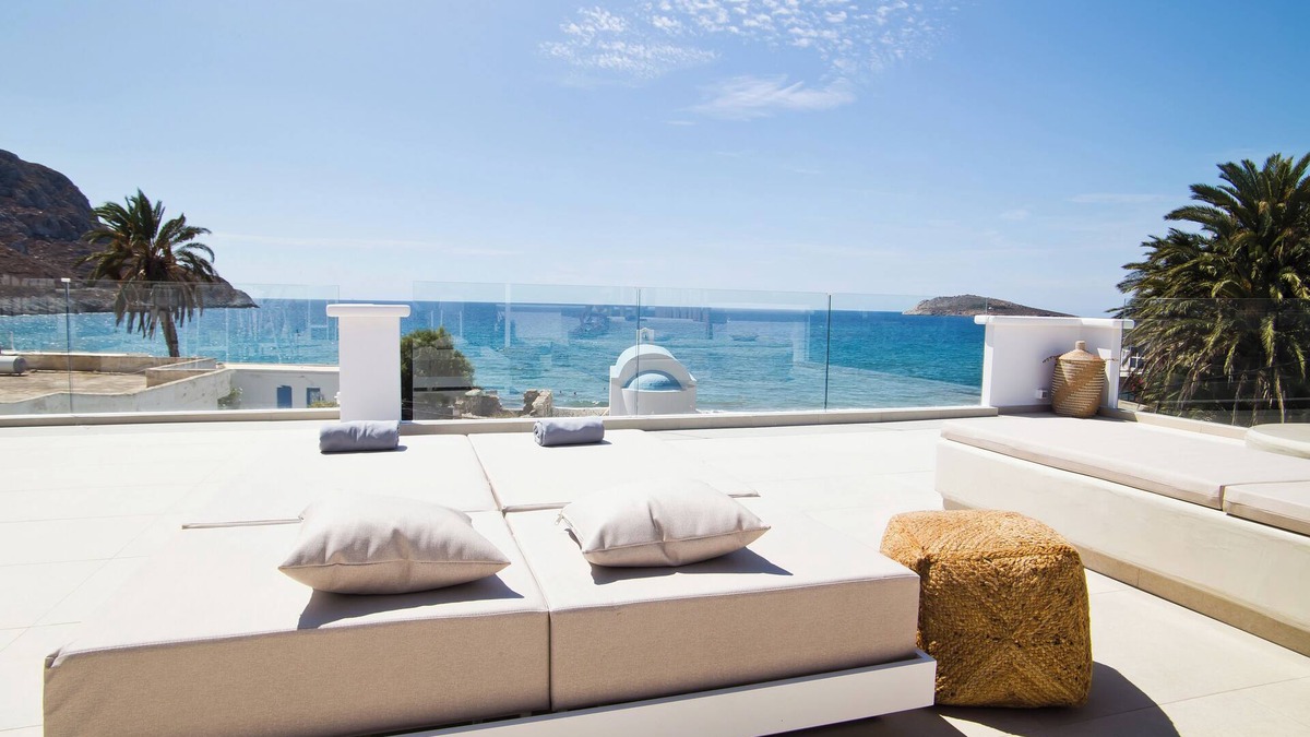 Panormos Apartment | Almyra Luxury Bliss Suite Open Plannwith Sea View, Roof Top & Jacuzzi