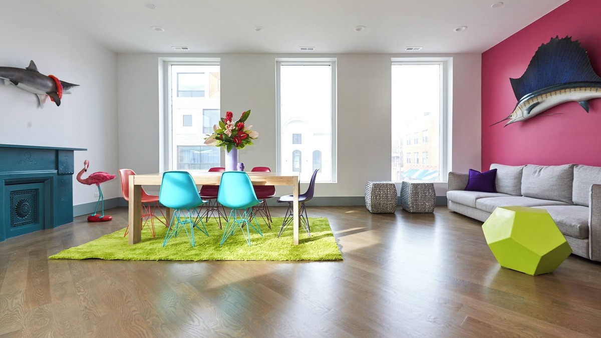 Wicker Park Apartment | Aloha 2.0 - Teal Bedroom