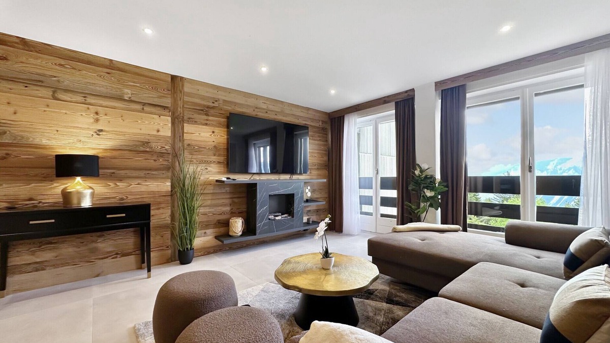 Crans-Montana Apartment | Alpine Pearl - Panoramic Mountain Views - Aminona