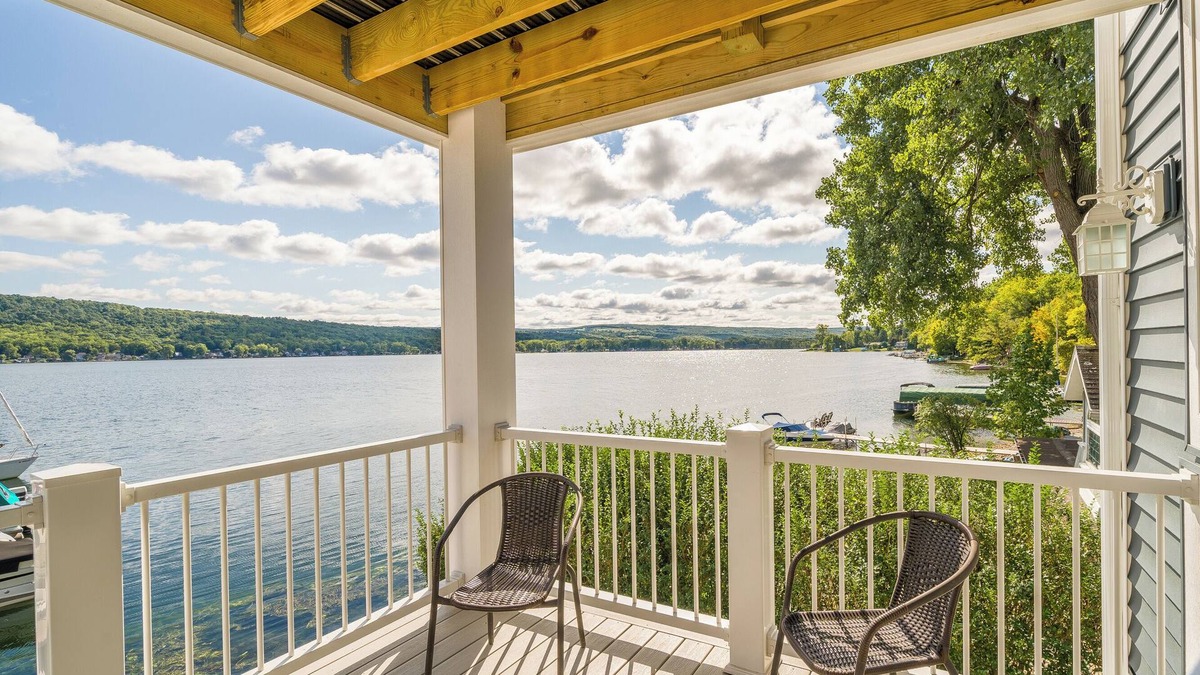 Conesus Apartment | Amazing 180 degree view from the Sunrise Suite on Conesus Lake! Come Enjoy!